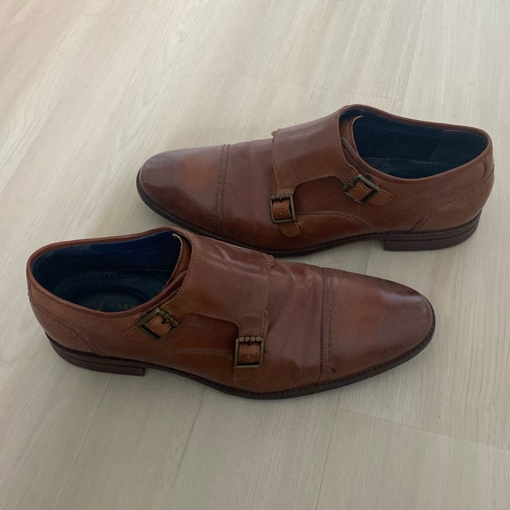 Cole Haan Monk Strap Medium Brown 10.5